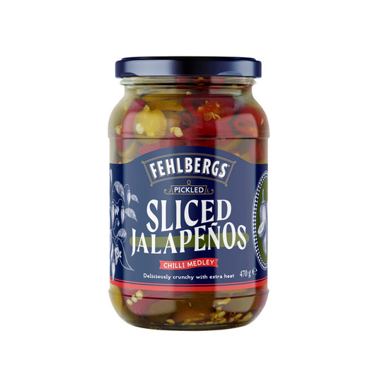 Fehlbergs Jalapeno & Chilli Mix Sliced Pickle - 470g