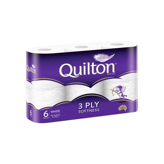 Quilton White Toilet Tissue - 6 pack