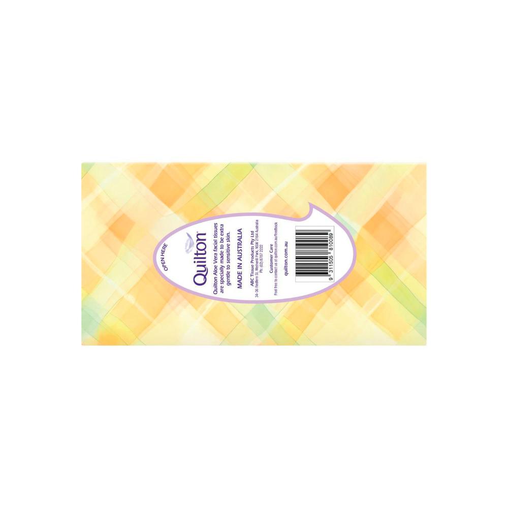 Quilton 3 Ply Aloe Vera Facial Tissues - 95 Pack