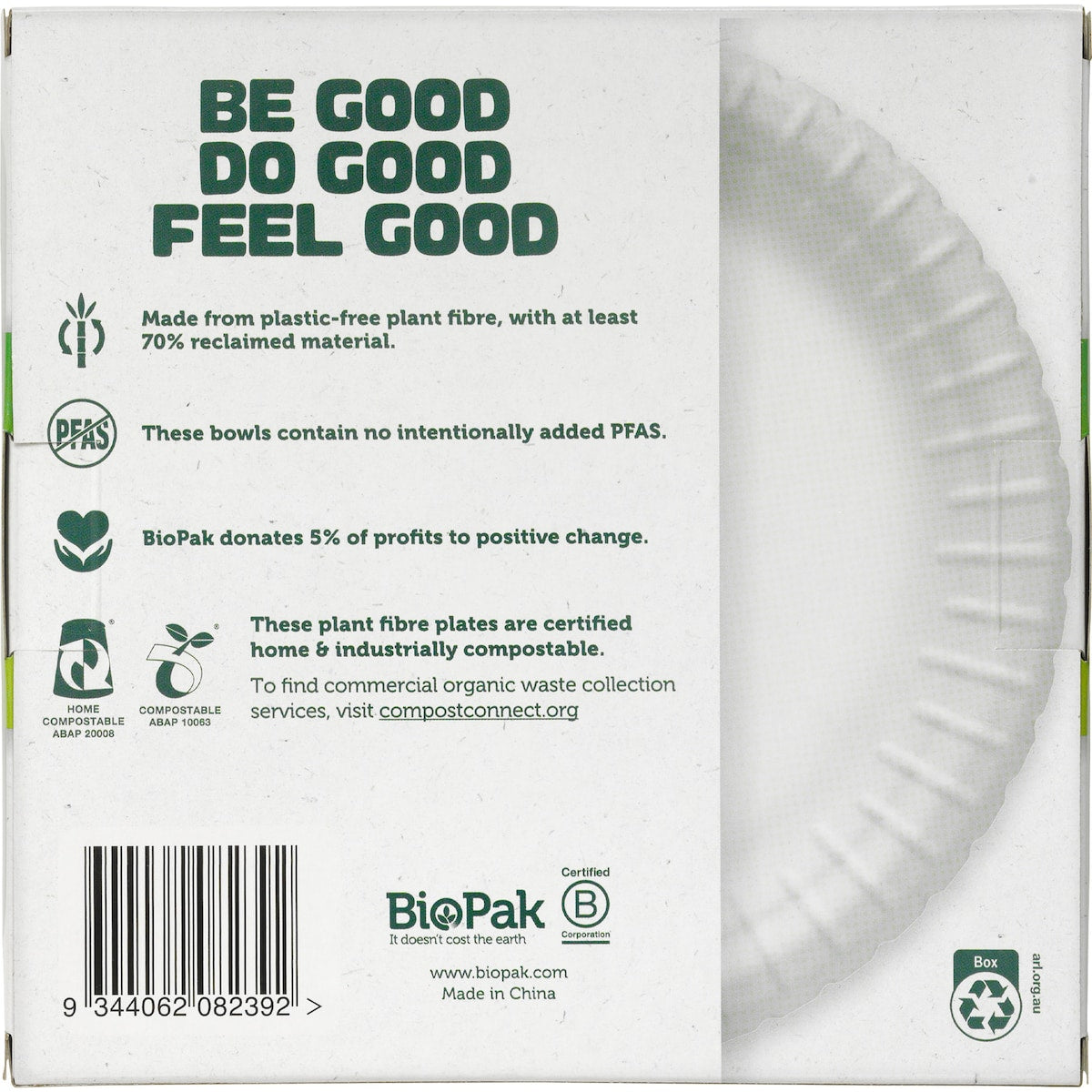 Biopak Side Plates Side Plates 18cm 20 Pack