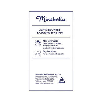 Mirabella LED Round Bayonet Cap 5W 470lm Warm White Light Globe each