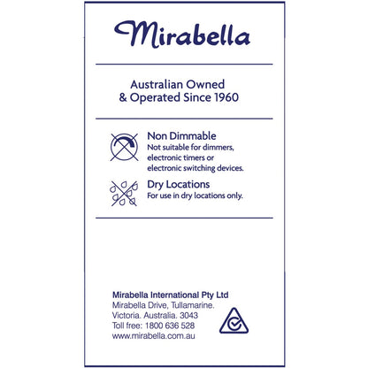 Mirabella LED Small Edison Screw 5W 470lm Warm White Light Globe each