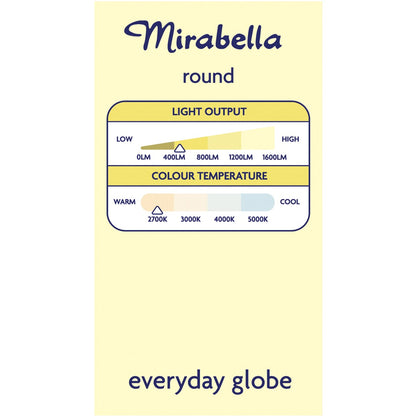 Mirabella LED Small Edison Screw 5W 470lm Warm White Light Globe each