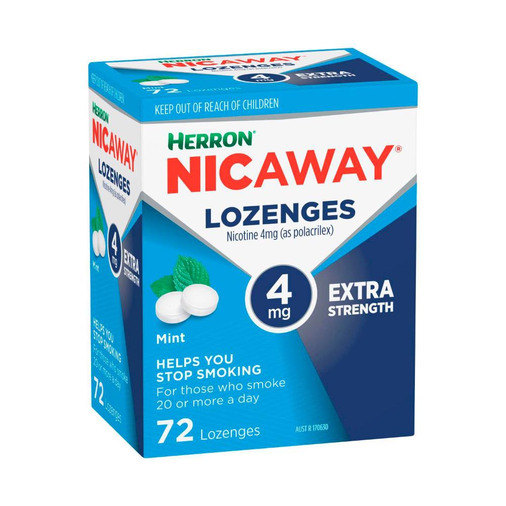 Herron Nicaway Nicotine Lozenge 4mg - 72 pack