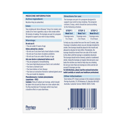 Herron Nicaway Nicotine Lozenge 4mg - 72 pack