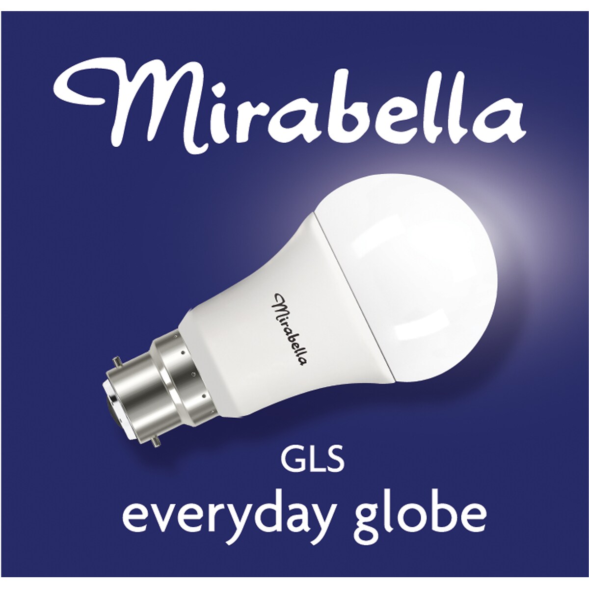 Mirabella 9W LED Gls Cool White Light Globe each