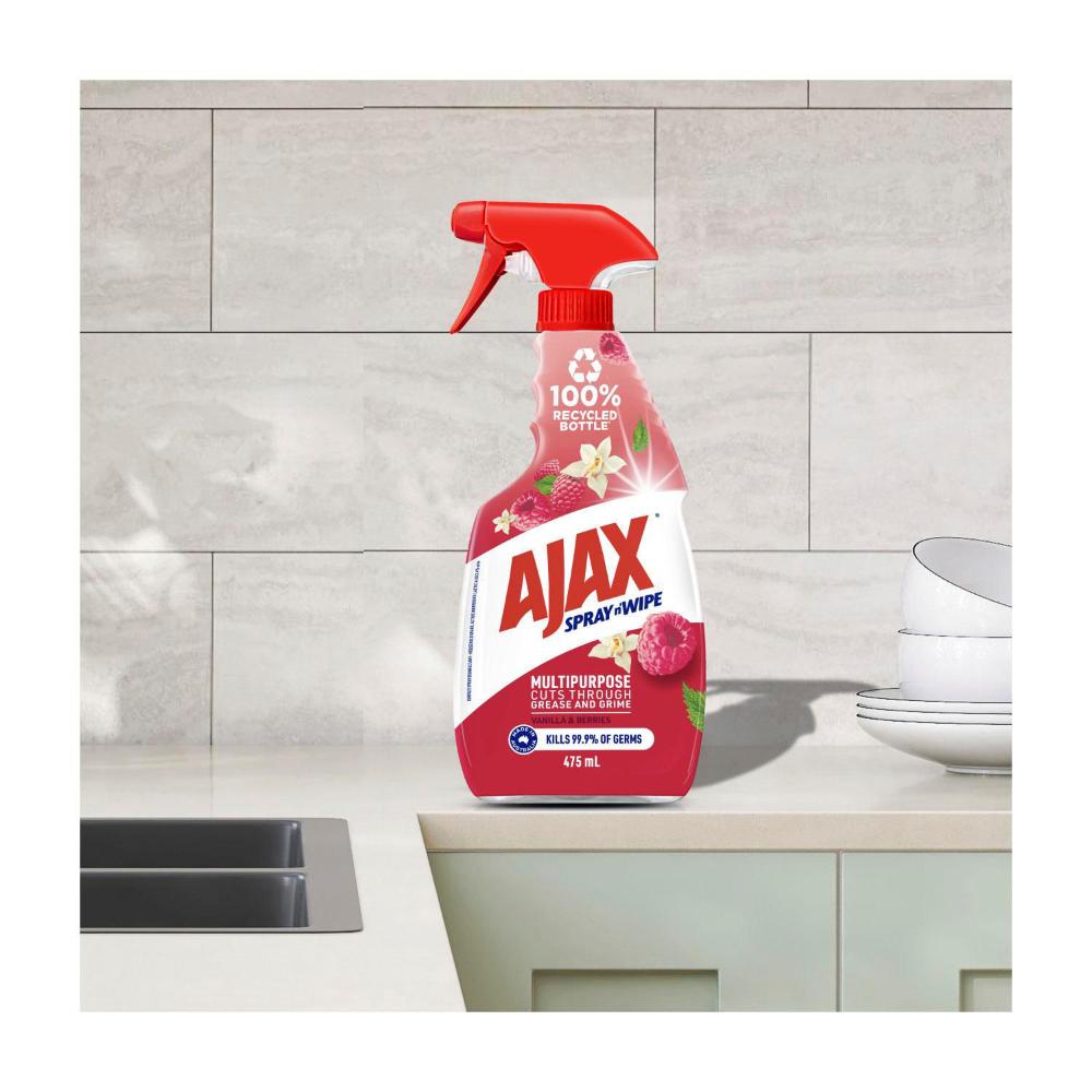 Ajax Spray N Wipe Divine Blends Vanilla & Berries - 475mL