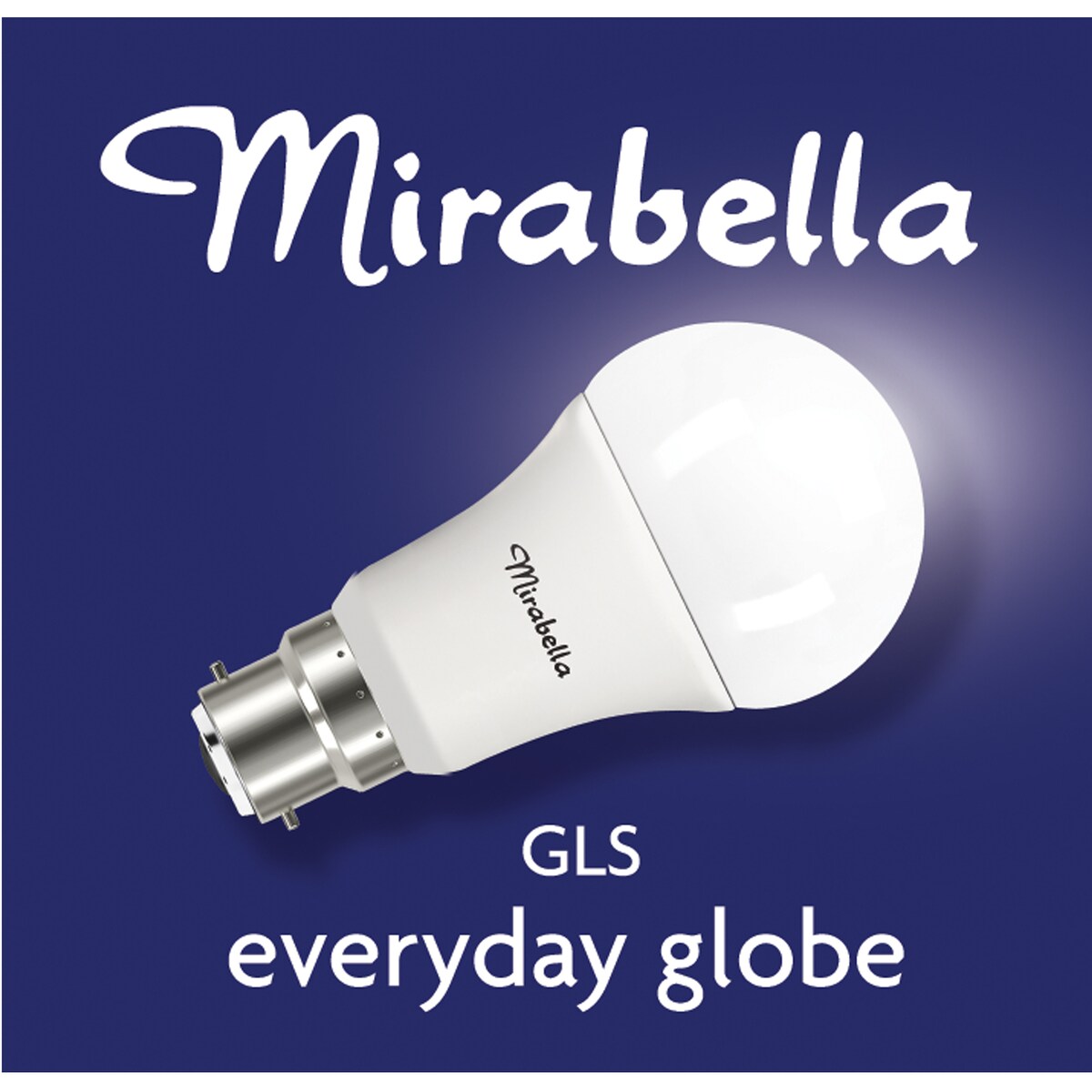 Mirabella 9W LED GLS Bayonet Warm White Light Globe each
