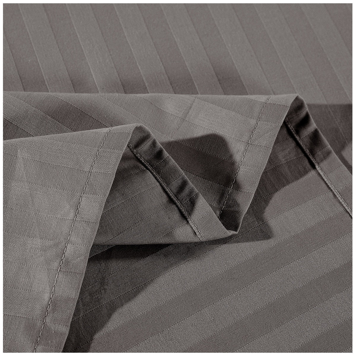 Kensington 1200 Thread Count 100% Egyptian Cotton Queen Sheet Set Charcoal