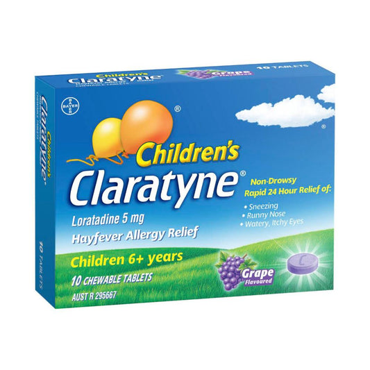 aratyne Children's Grape Chewable 5mg Tablets - 10 Pack