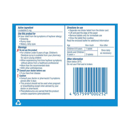 aratyne Children's Grape Chewable 5mg Tablets - 10 Pack
