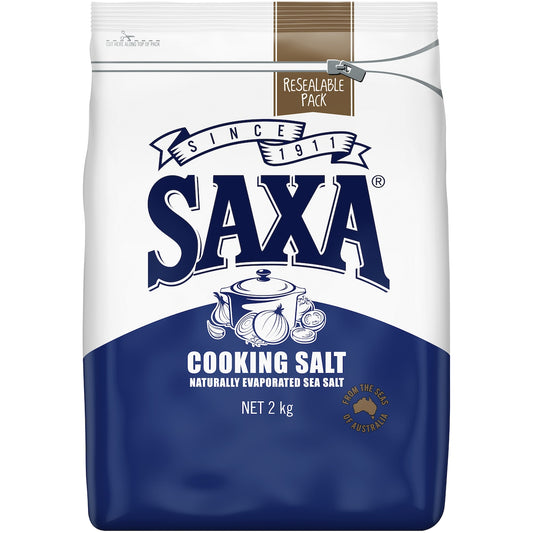 Saxa Natural Australian Salt Traditional Cooking Seasoning 2kg