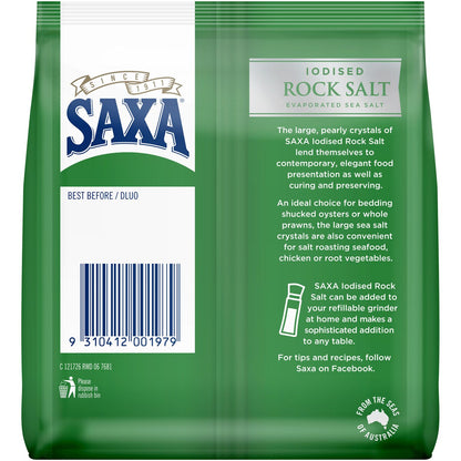 Saxa Iodised Rock Salt 500g