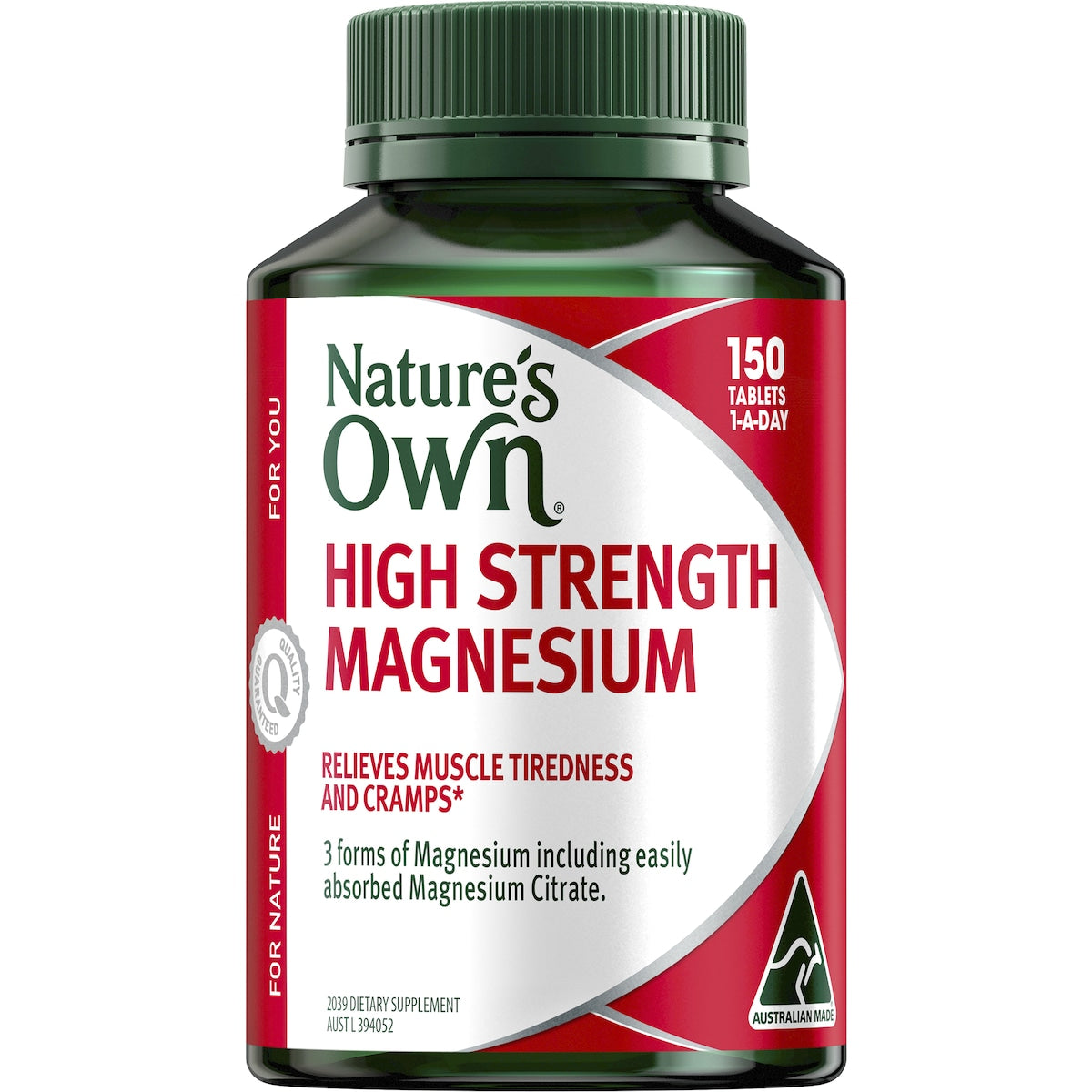 Nature's Own High Strength Magnesium Muscle Health Tablets 150 pack