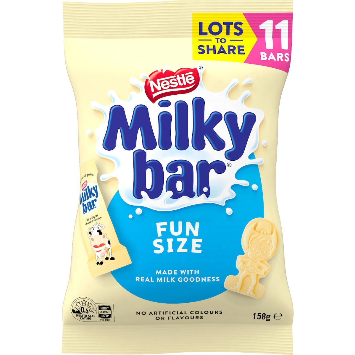 Milkybar White Choc Mini Bars Sharepack 11 Pack