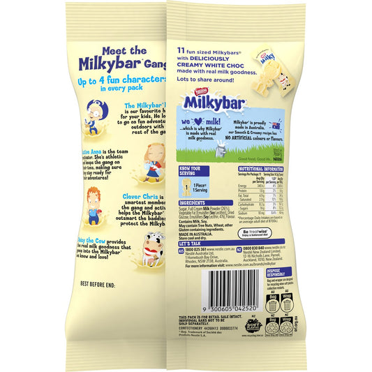 Milkybar White Choc 11 Mini Bars Share Pack 158g