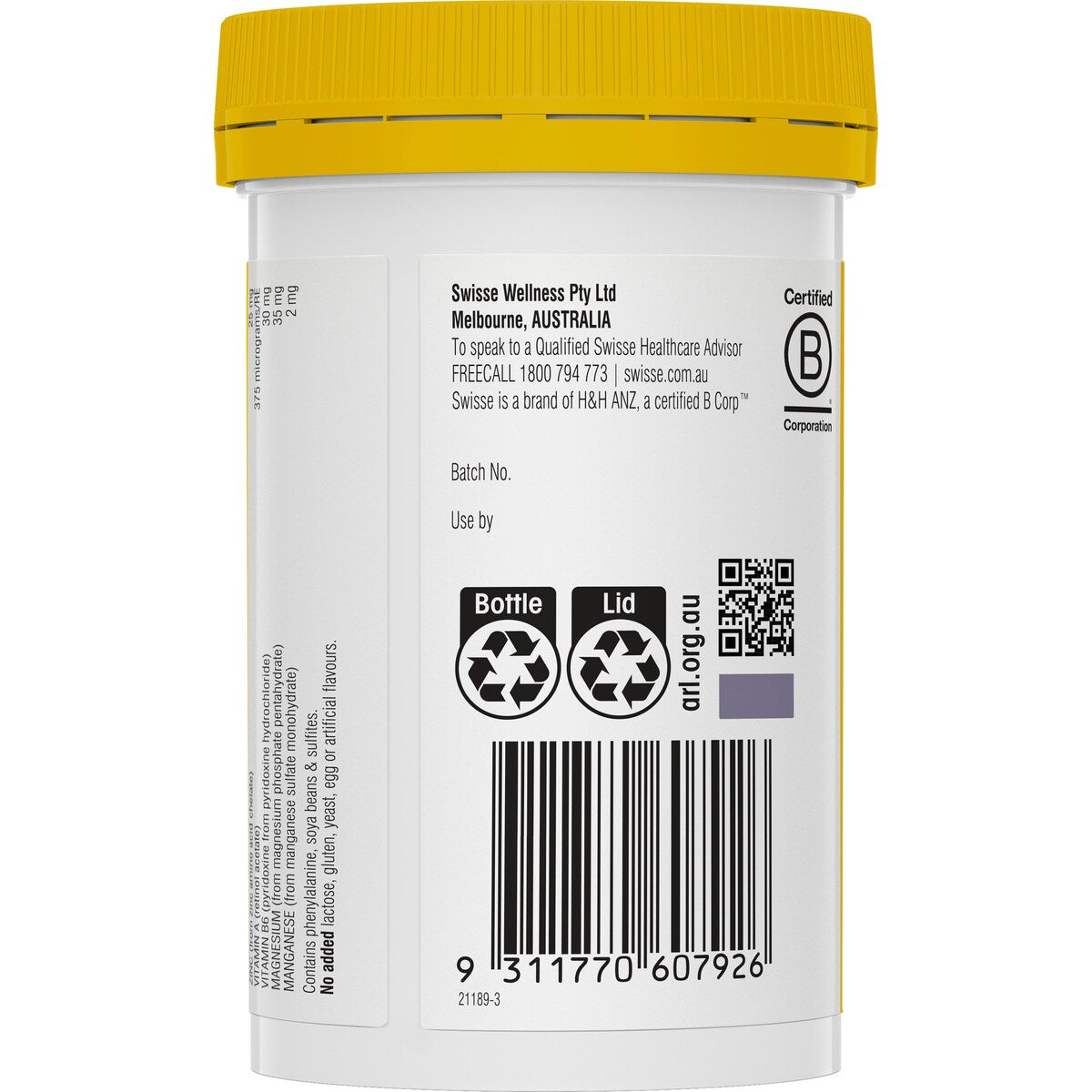 Swisse Zinc+ 120 Pack