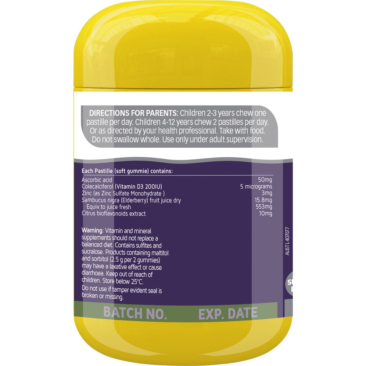 Natures Way Kids Smart High Strength Vita Gummies Triple Immune Support 50 Pack