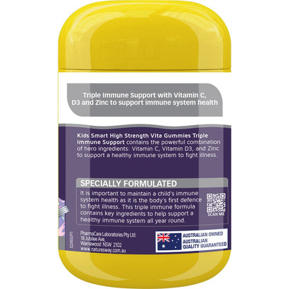 Natures Way Kids Smart High Strength Vita Gummies Triple Immune Support 50 Pack