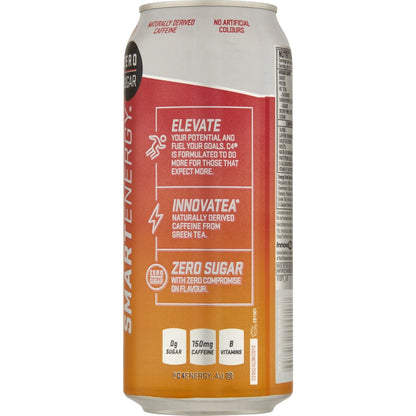C4 Smart Energy Peach Mango Nectar Can 473ml