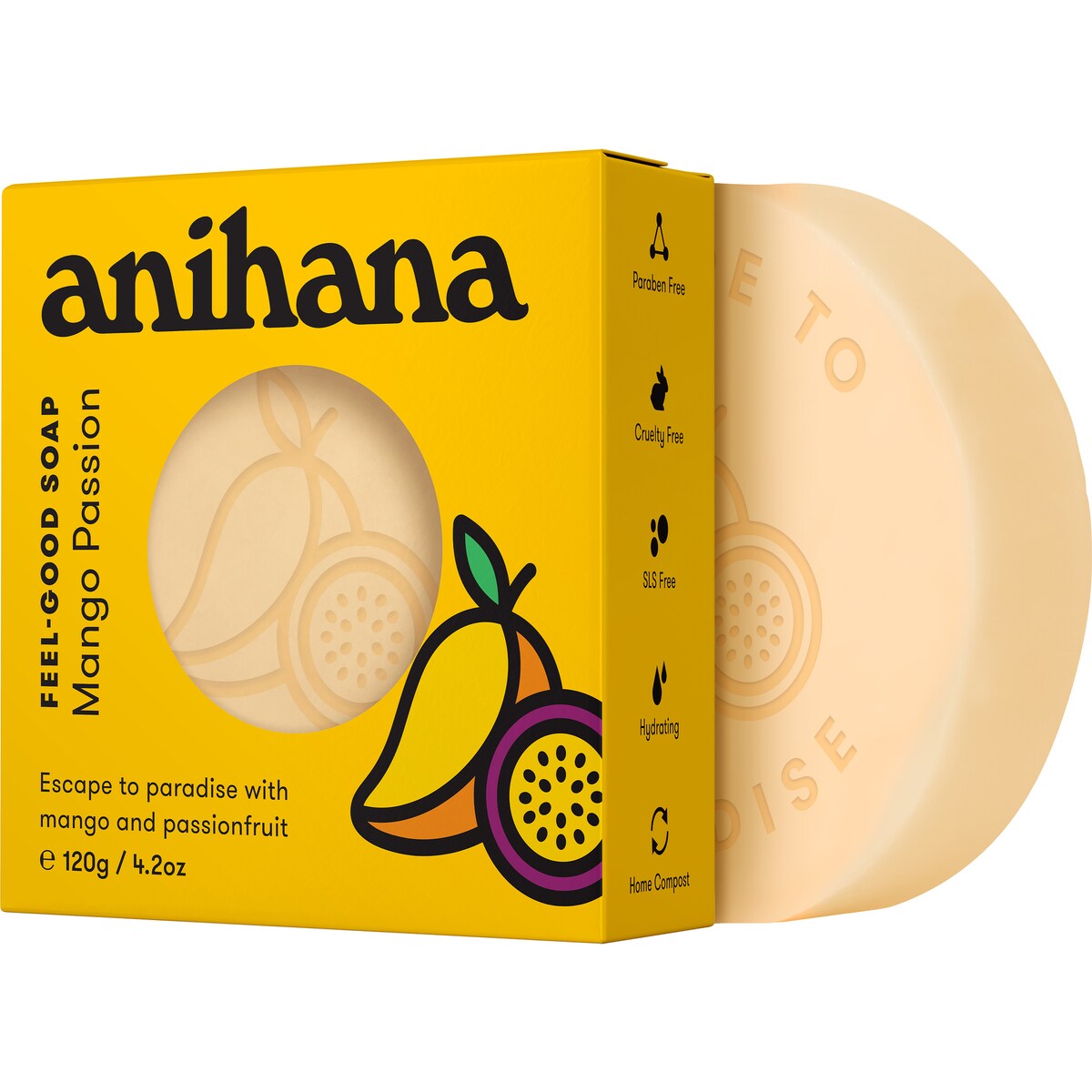 Anihana Feel Good Soap Mango & Passionfruit 120g