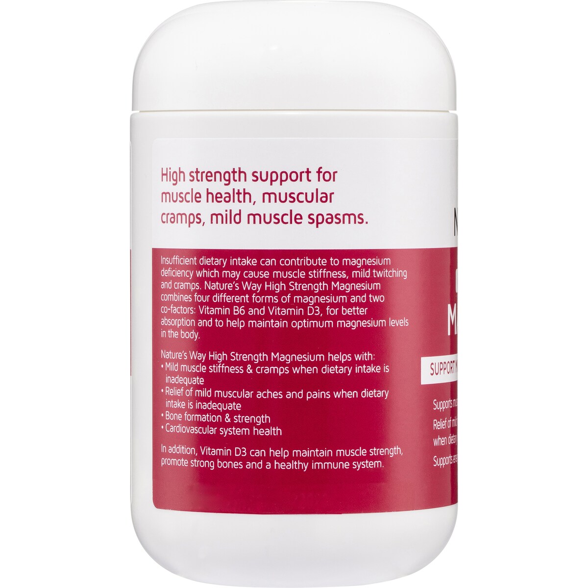 Nature's Way Magnesium Tablets 150 pack