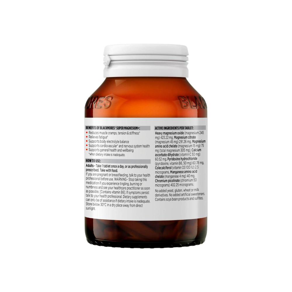 Blackmores Super Magnesium+ Muse Vitamin Tablets - 100 pack