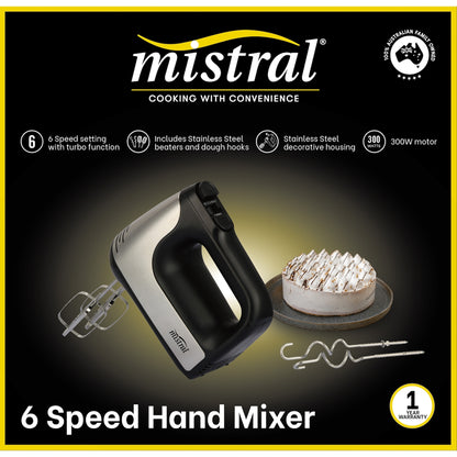 Mistral 6 Speed Hand Mixer