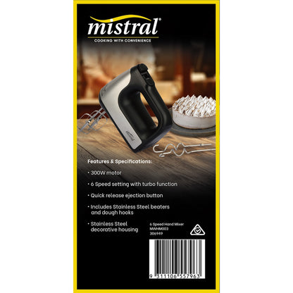 Mistral 6 Speed Hand Mixer