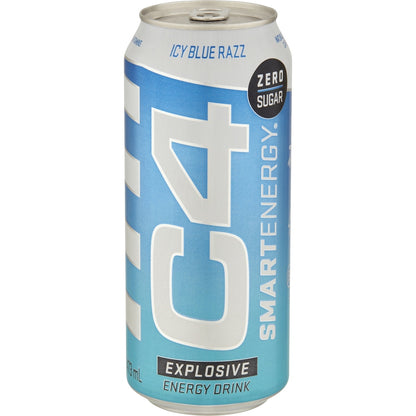 C4 Smart Energy Icy Blue Razz Can 473ml