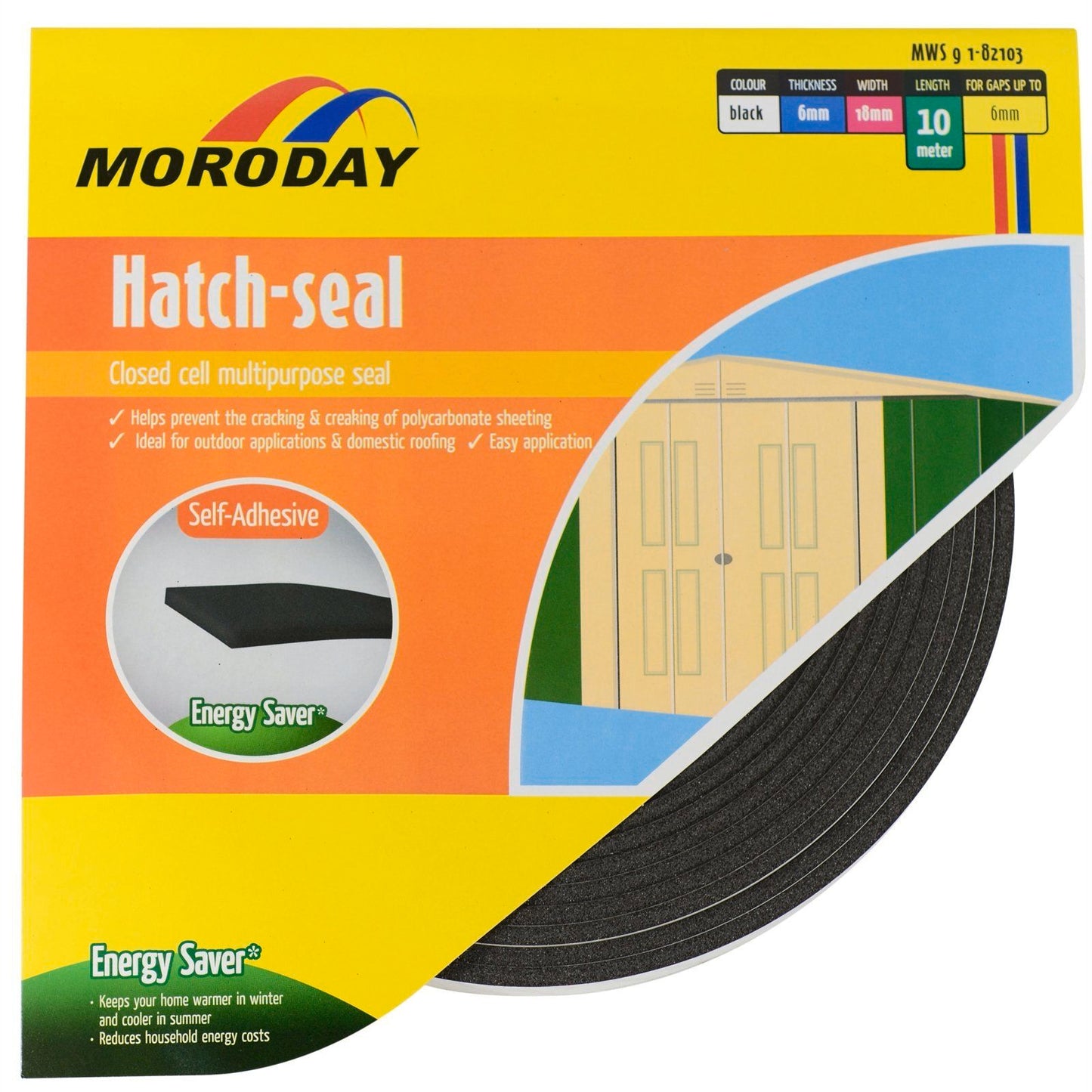 Moroday Hatch Seal Foam - 6x18mmx10m