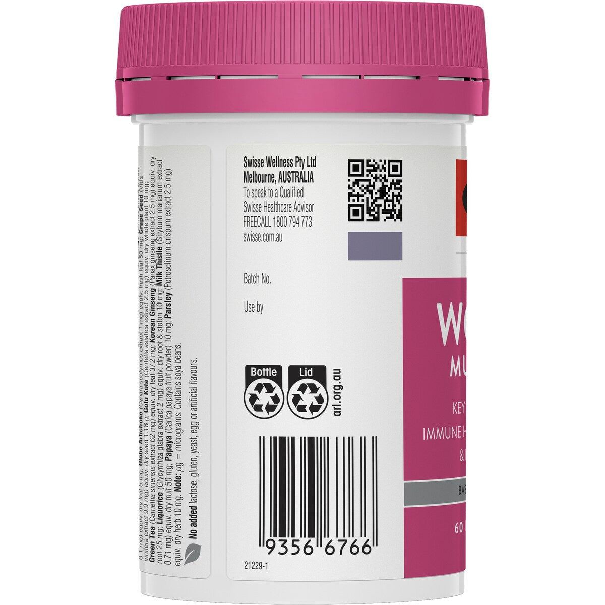 Swisse Ultivite Women's Multi Vitamin Tablets 60 Pack