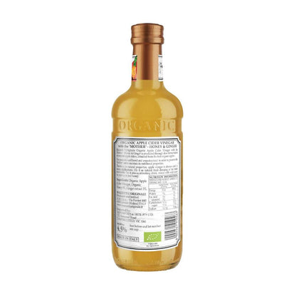 Mazzetti Organic Apple Cider Vinegar With Honey & Ginger - 500mL
