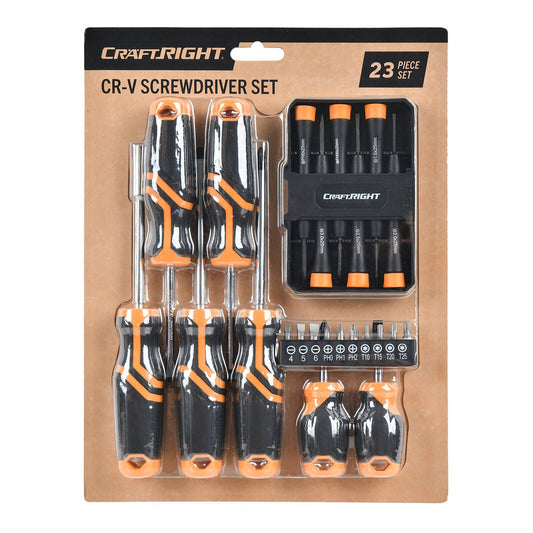 Craftright Screwdriver Set - 23 Piece - 230 x 295mm