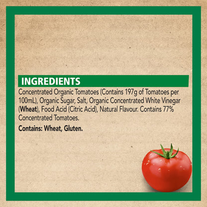 Heinz Tomato Ketchup Squeezy Bottle Organic 500ml