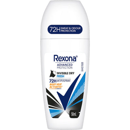 Rexona Men Advanced 72hr Deodorant Roll On Invisible Fresh 50ml