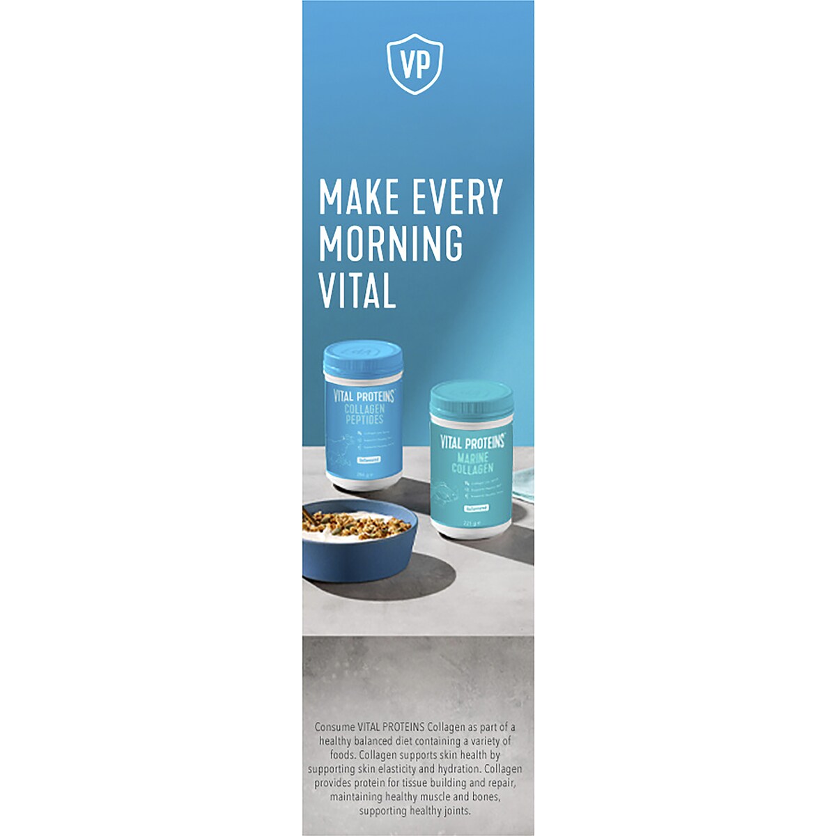 Vital Proteins Collagen Peptides Unflavoured 284g
