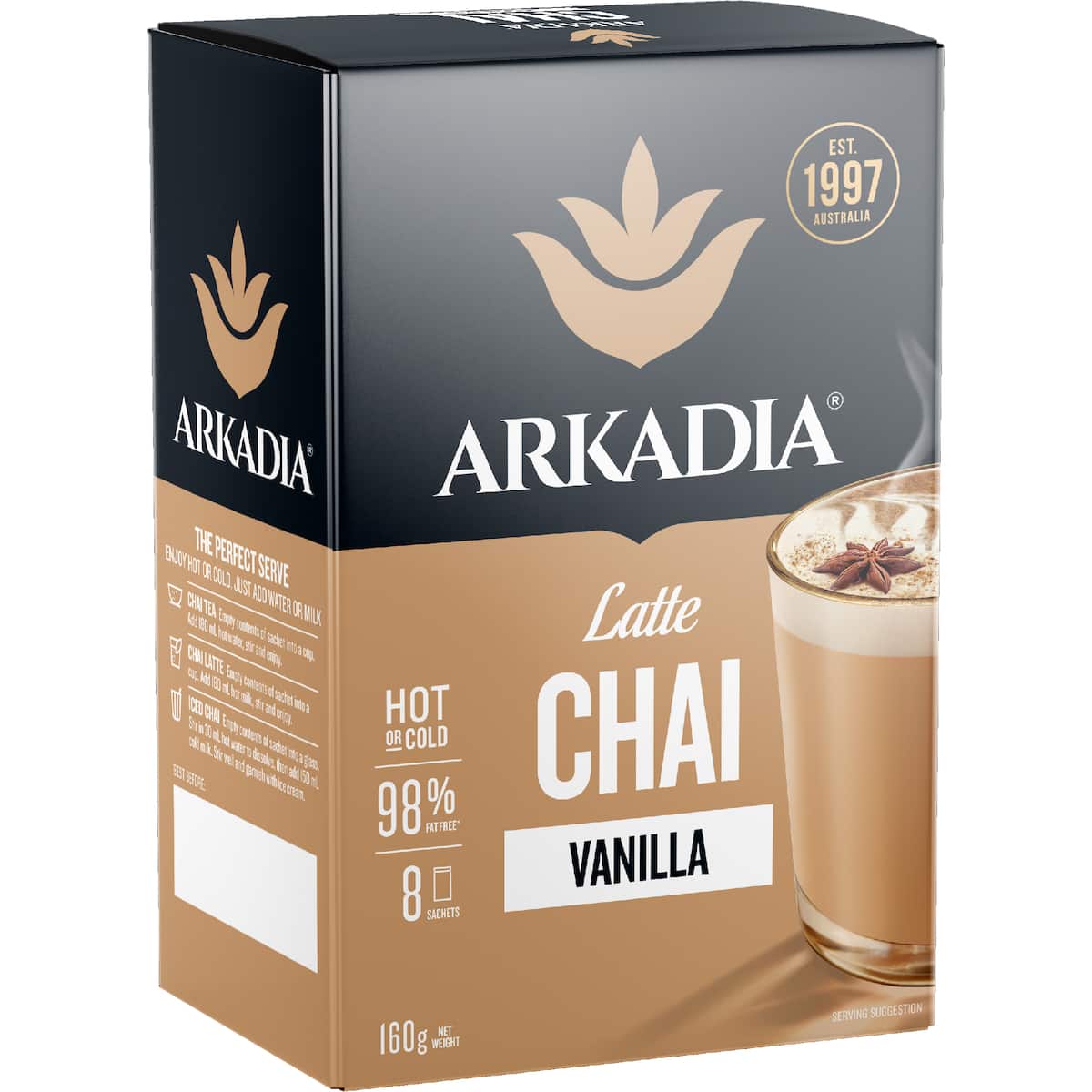 Arkadia Chai Tea Vanilla 8 Pack