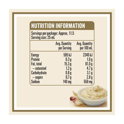 Heinz Mayo Seriously Good Garlic Lovers Aioli - 295mL