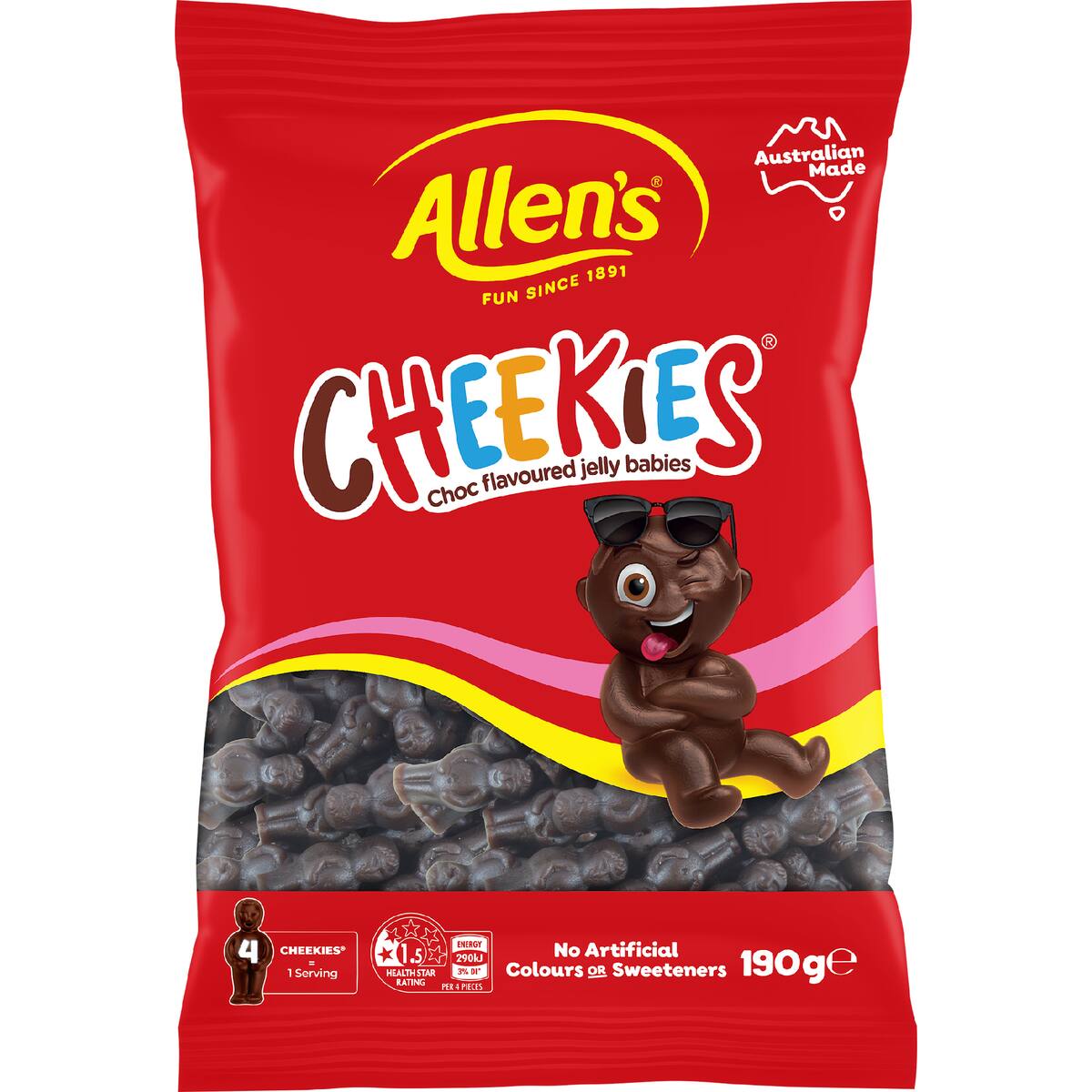 Allen's Cheekies Lollies Bag 190g