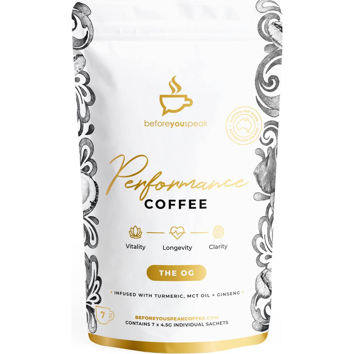 Beforeyouspeak Performance Coffee 4.5g X 7 Pack