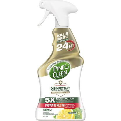 Pine O Cleen 24H Protection Lemon Lime Disinfectant Cleaning Spray 500mL