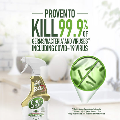 Pine O Cleen 24H Protection Lemon Lime Disinfectant Cleaning Spray 500mL