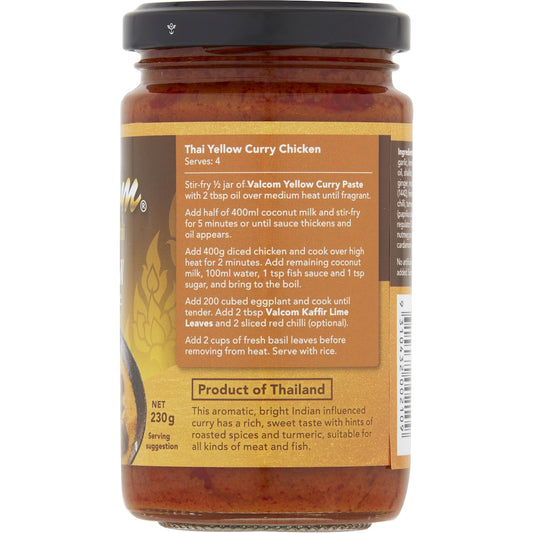 Valcom Paste Yellow Curry 230g