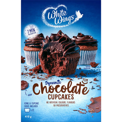 White Wings Cupcake Mix Chocolate 410g