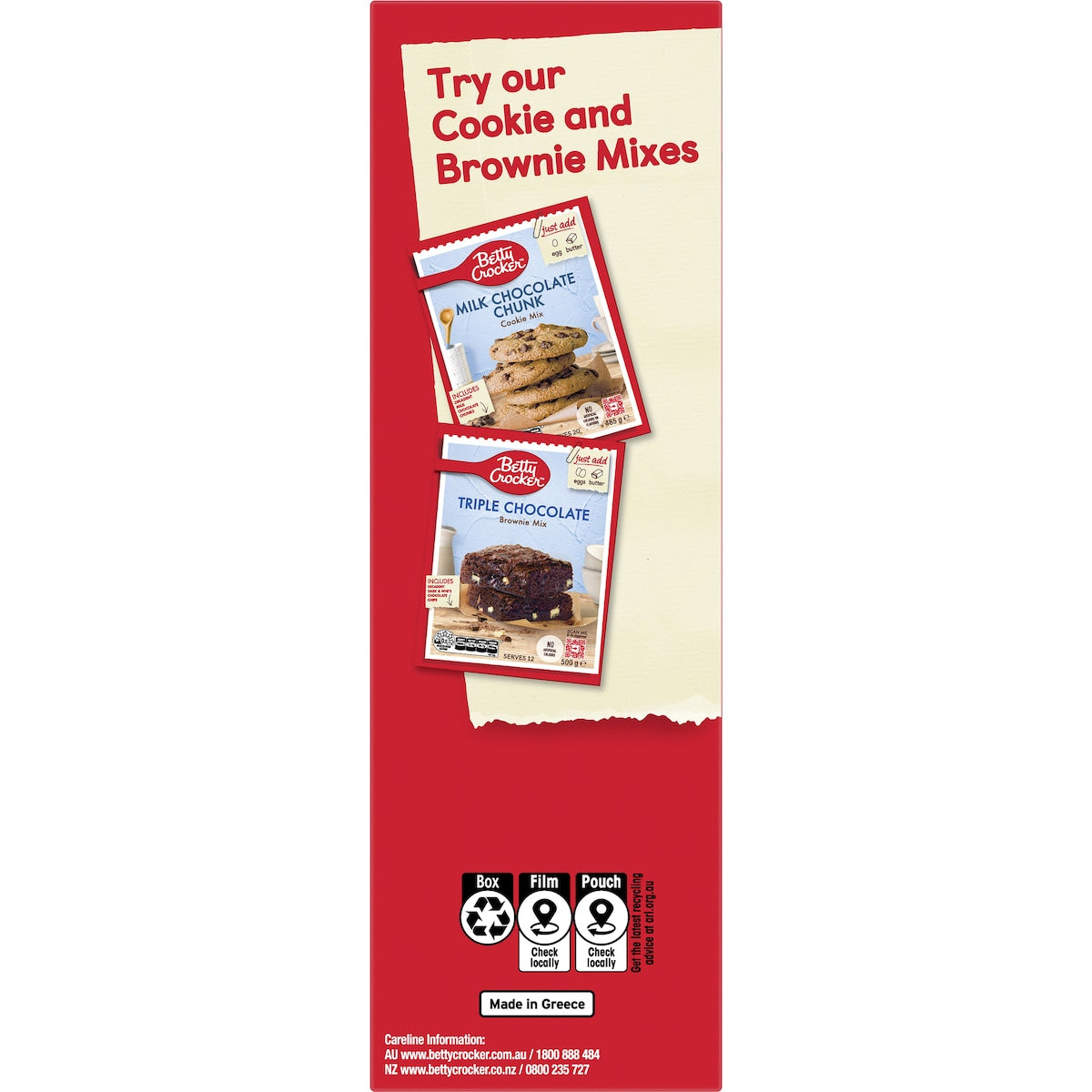 Betty Crocker Frosted Chocolate Brownie Mix 500g