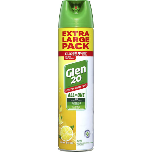 Glen 20 All-In-One Citrus Breeze Disinfectant Spray 490g