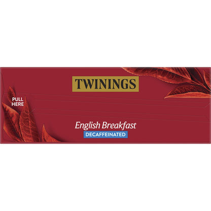 Twinings English Breakfast Tea Bags Decaffeinated 80 pack