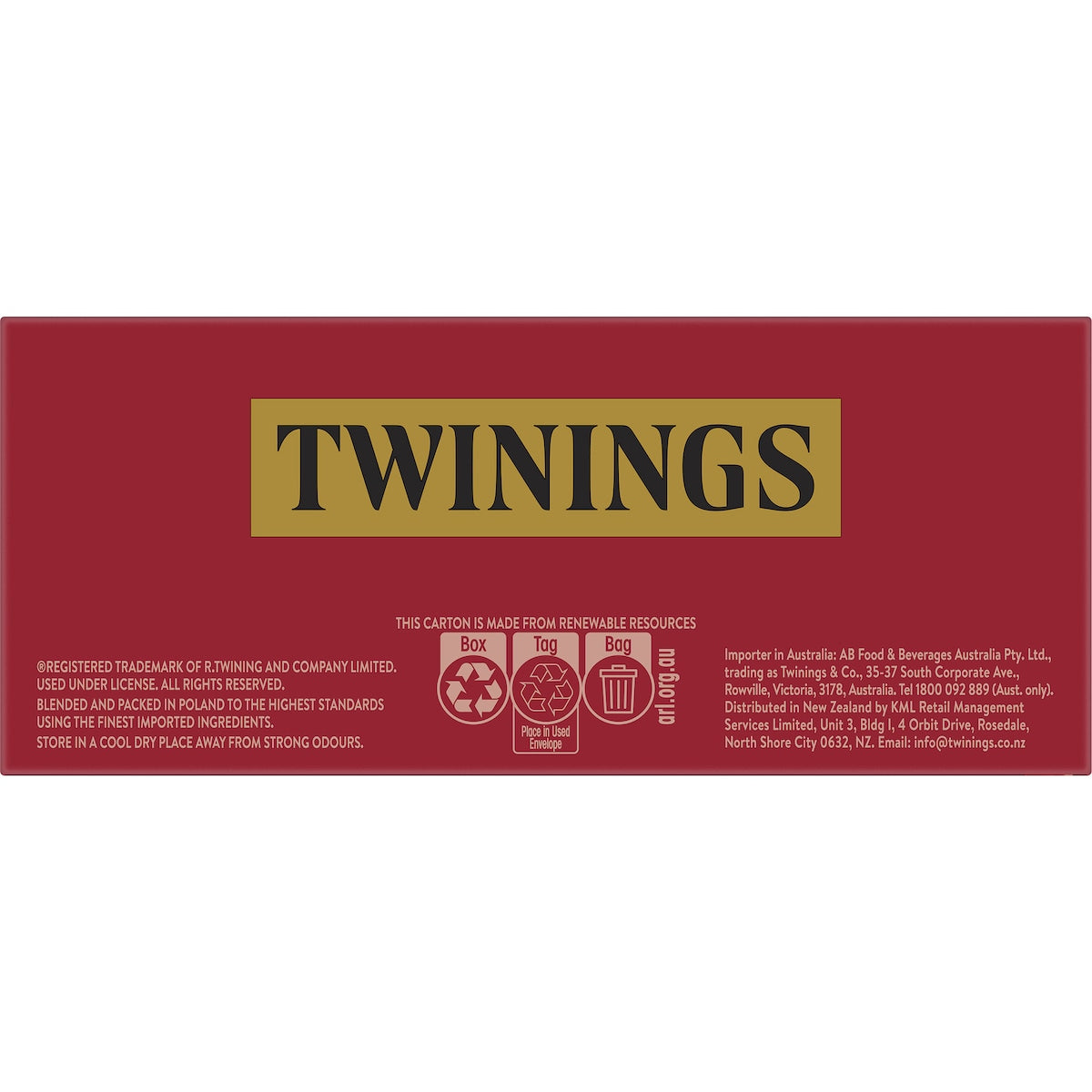 Twinings English Breakfast Tea Bags Decaffeinated 80 pack