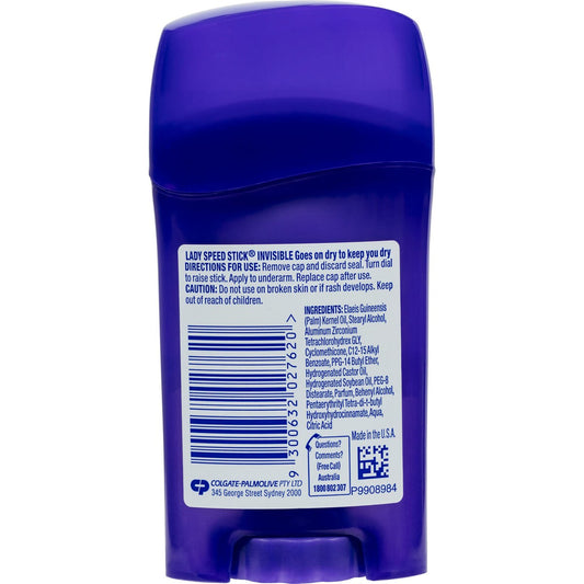Mennen Lady Speed Stick Invisible Antiperspirant Deodorant 45g